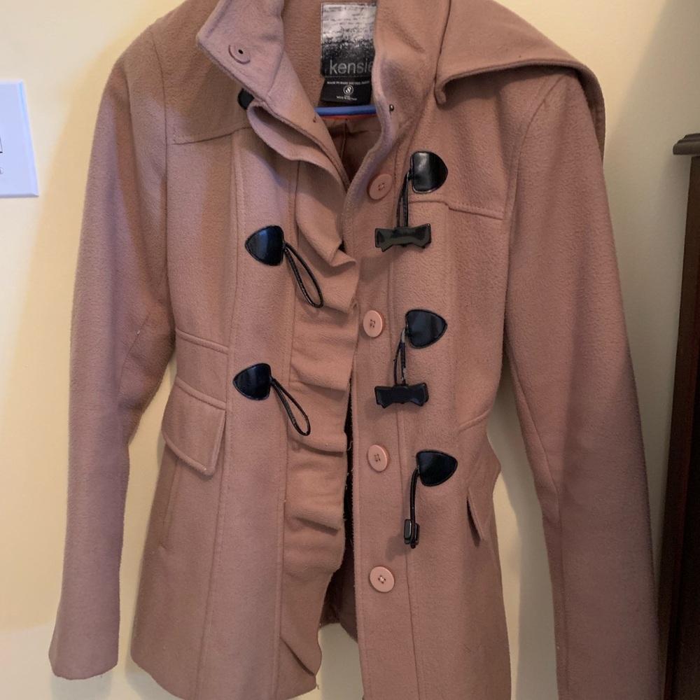 Kensie brand small light brown pea coat